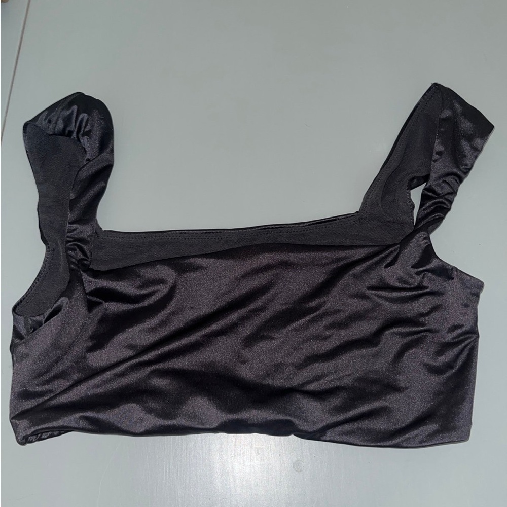SKIMS Black Bikini Top